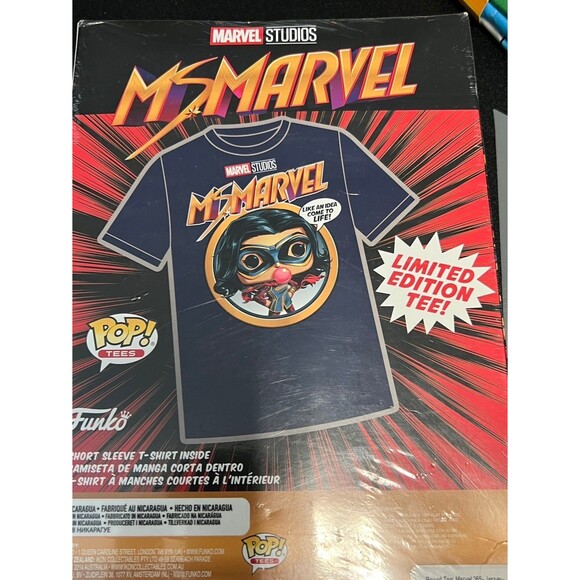 Ms Marvel Limited Edition Funko Pop T-Shirt XL - Picture 1 of 2